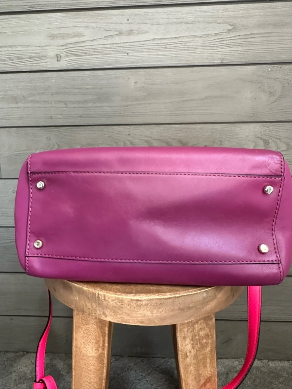 Kate Spade Joanie Catherine Street Moody Plum Purse Handbag Bright Pink Purple